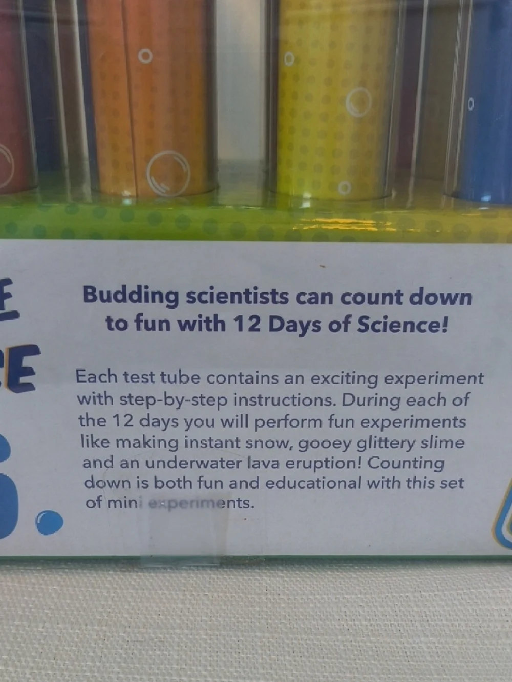 12 Days of Science Kids Toy Set - Blue - Picture 2 of 2